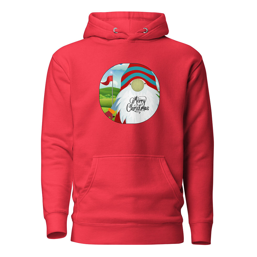 Thumbnail: Golf Gnome Merry Christmas Unisex Hoodie