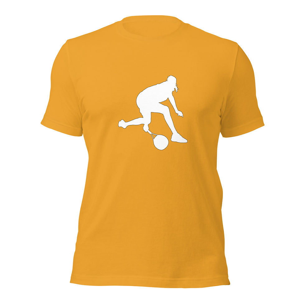 Thumbnail: Stefanos Tsitsipas Tennis White Silhouette Unisex Cotton Short Sleeve Shirt