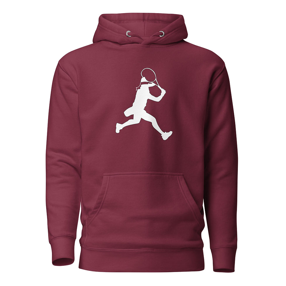 Thumbnail: Ons Jabeur Tennis White Silhouette Unisex Hoodie