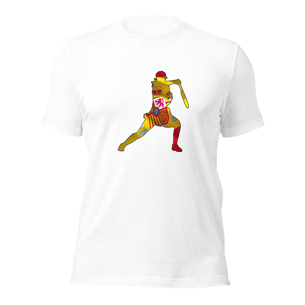 Thumbnail: Paula Badosa Tennis Spain Flag Silhouette Unisex Cotton Short Sleeve Shirt