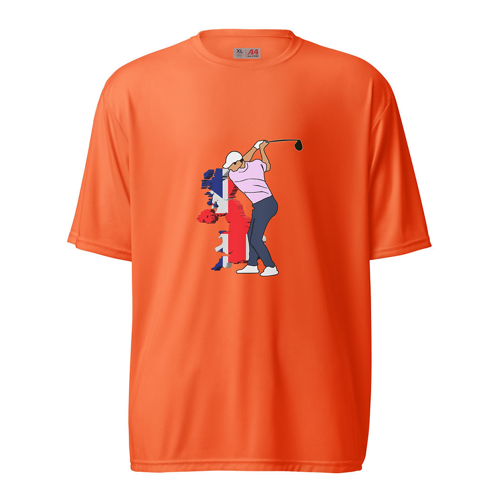 Thumbnail: Rory McIlroy Golf & United Kingdom Silhouette Performance Crew Neck T-shirt