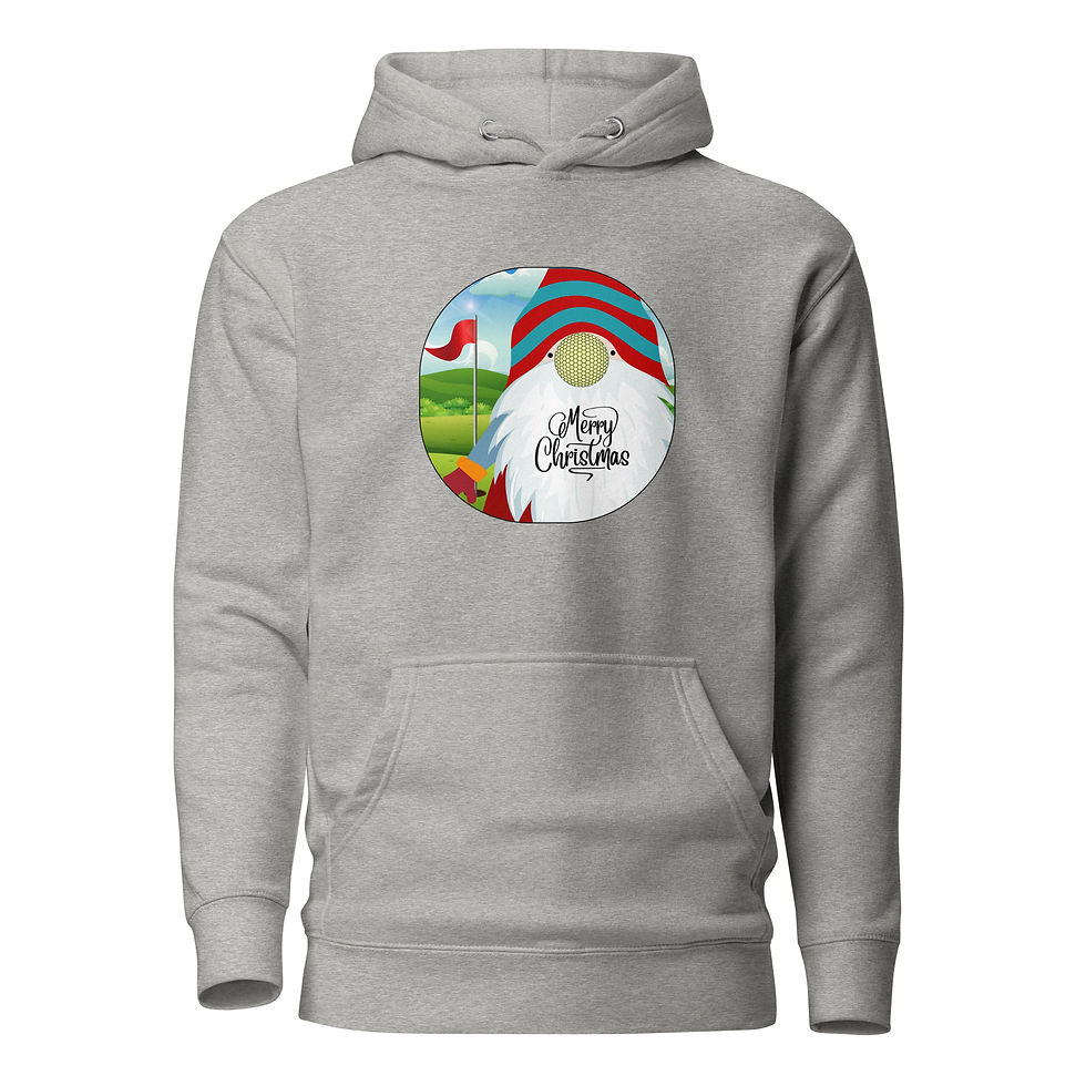 Thumbnail: Golf Gnome Merry Christmas Unisex Hoodie