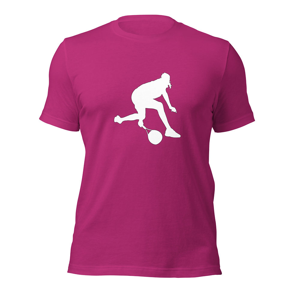 Thumbnail: Stefanos Tsitsipas Tennis White Silhouette Unisex Cotton Short Sleeve Shirt