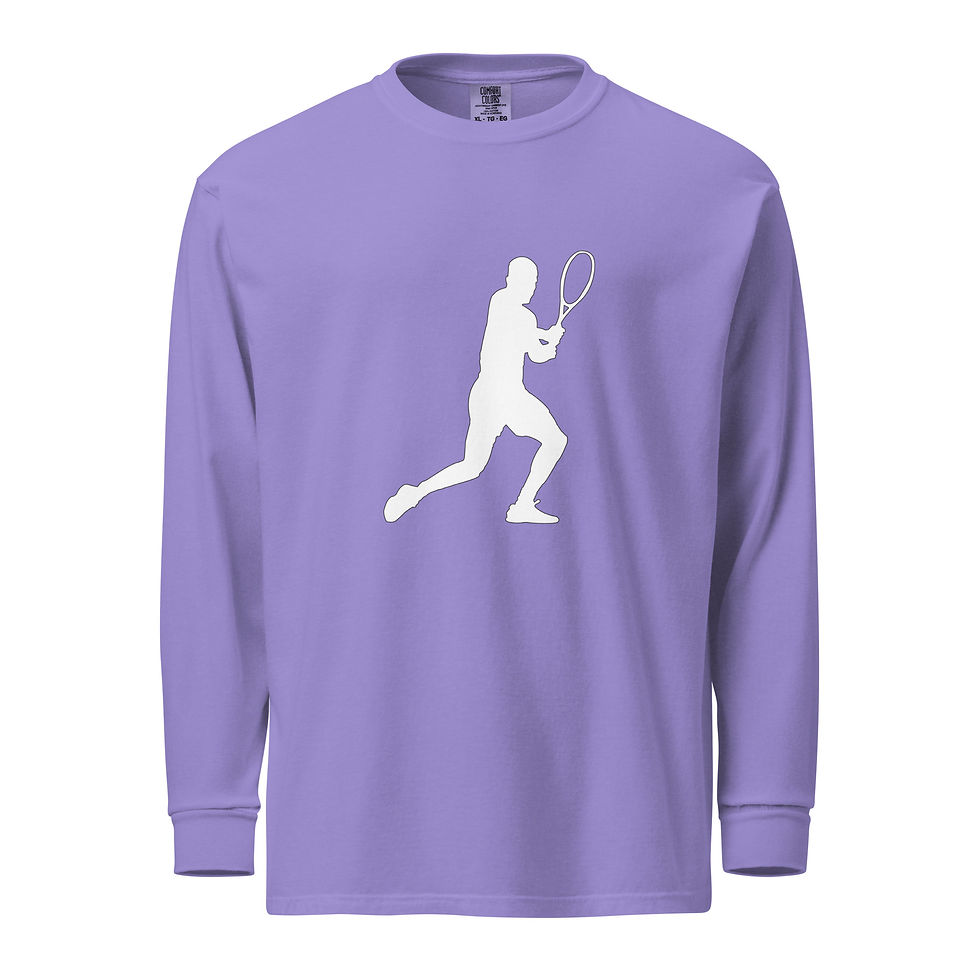 Thumbnail: Carlos Alcaraz Tennis White Silhouette Heavyweight Long Sleeve Shirt