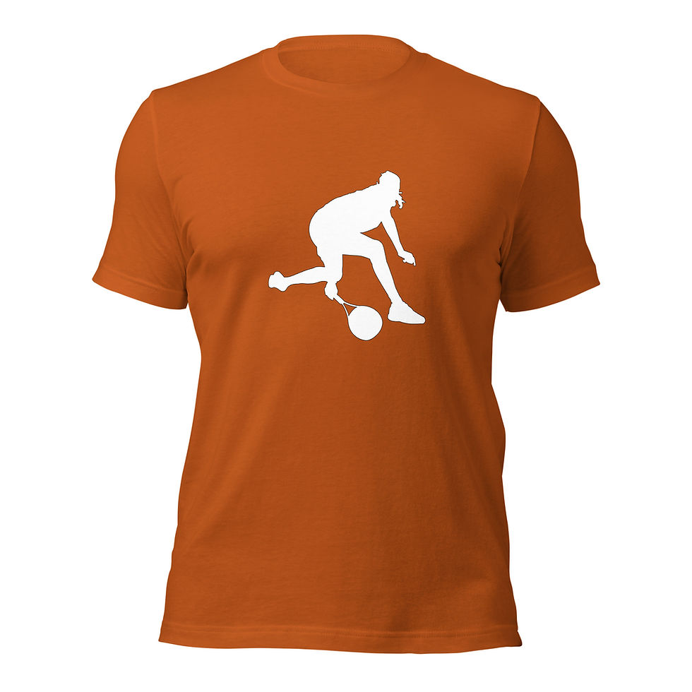 Thumbnail: Stefanos Tsitsipas Tennis White Silhouette Unisex Cotton Short Sleeve Shirt