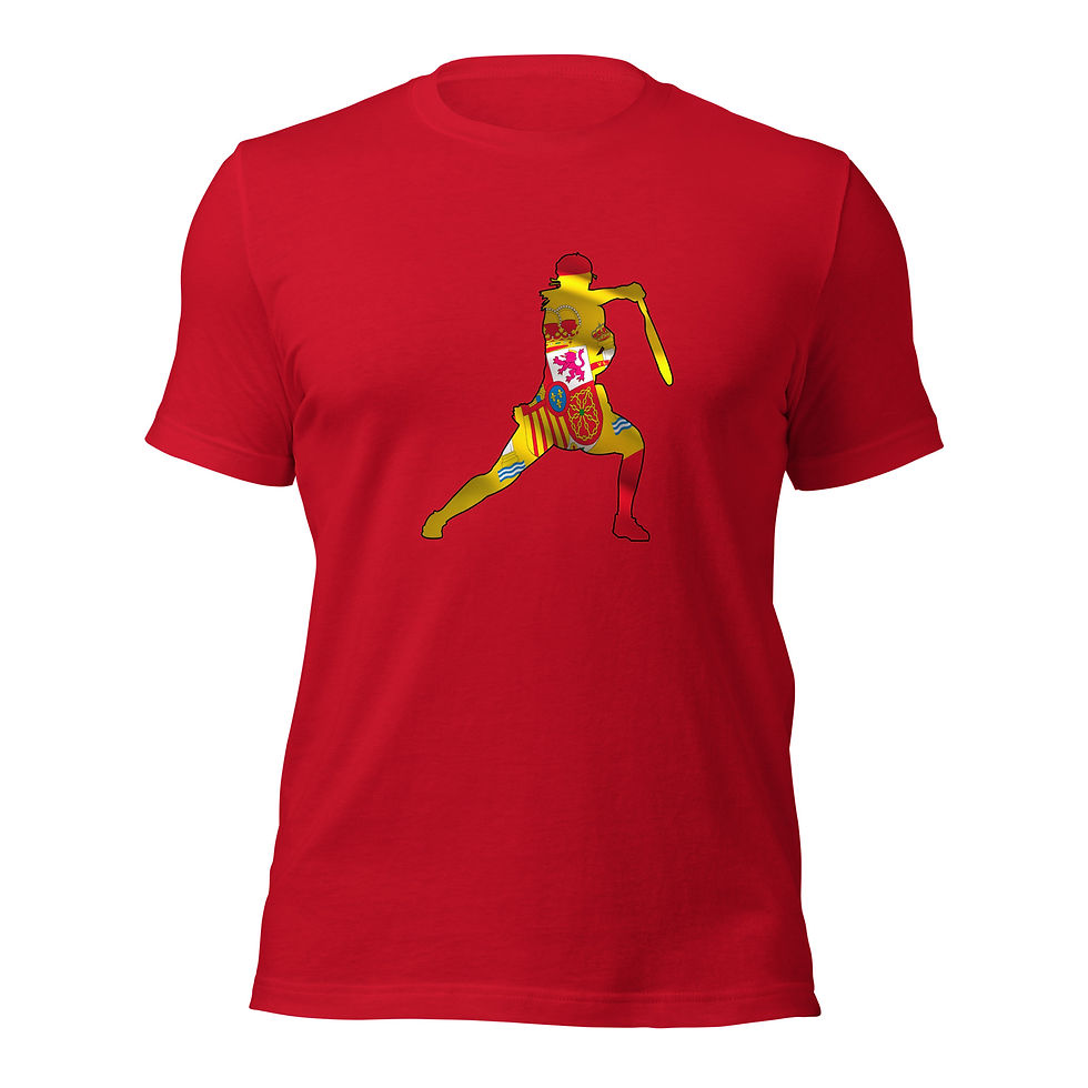 Thumbnail: Paula Badosa Tennis Spain Flag Silhouette Unisex Cotton Short Sleeve Shirt