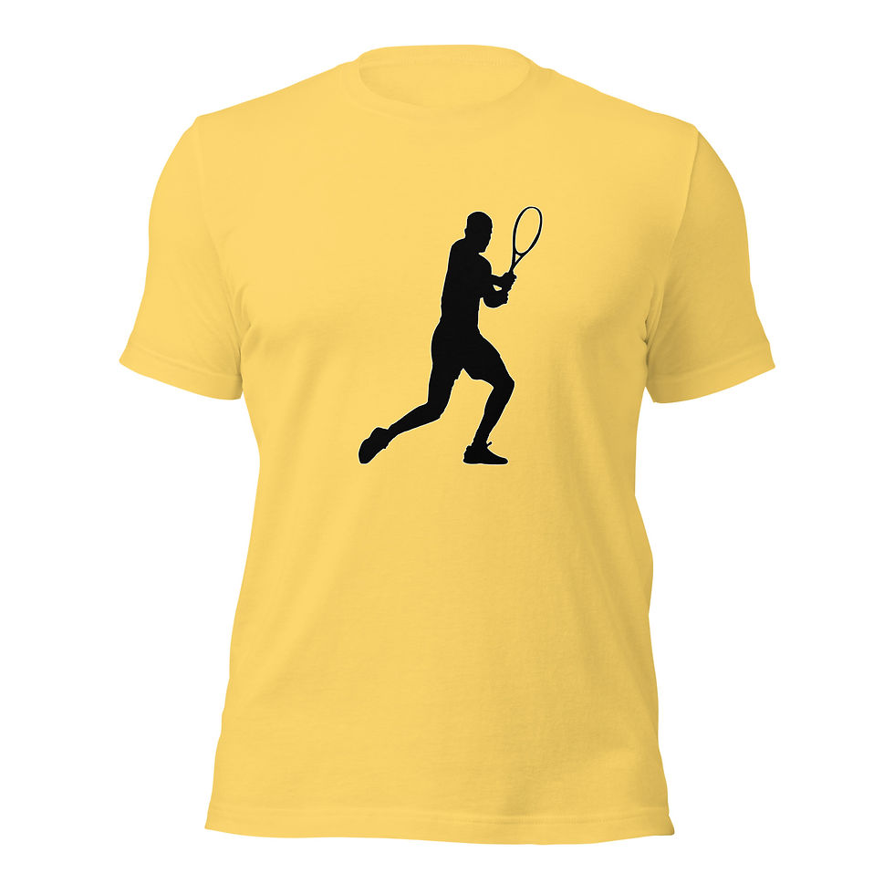 Thumbnail: Carlos Alcaraz Tennis Black Silhouette Unisex Cotton Short Sleeve Shirt