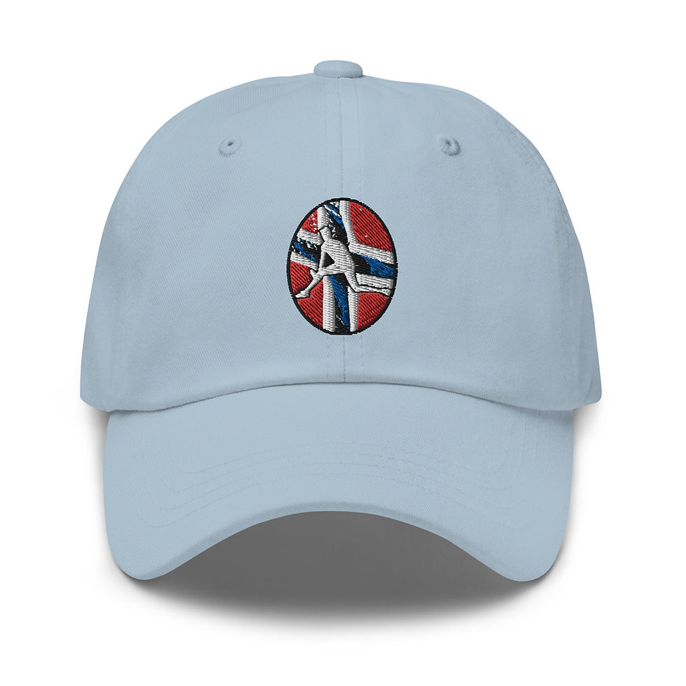 Thumbnail: Casper Ruud Tennis Norway Flag Racquet Silhouette Classic Adjustable Hat