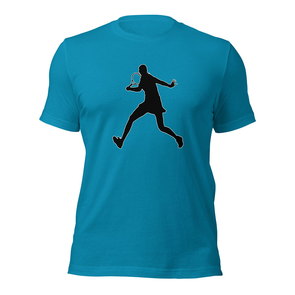 Thumbnail: Elena Rybakina Tennis Black Silhouette Cotton Short Sleeve Shirt