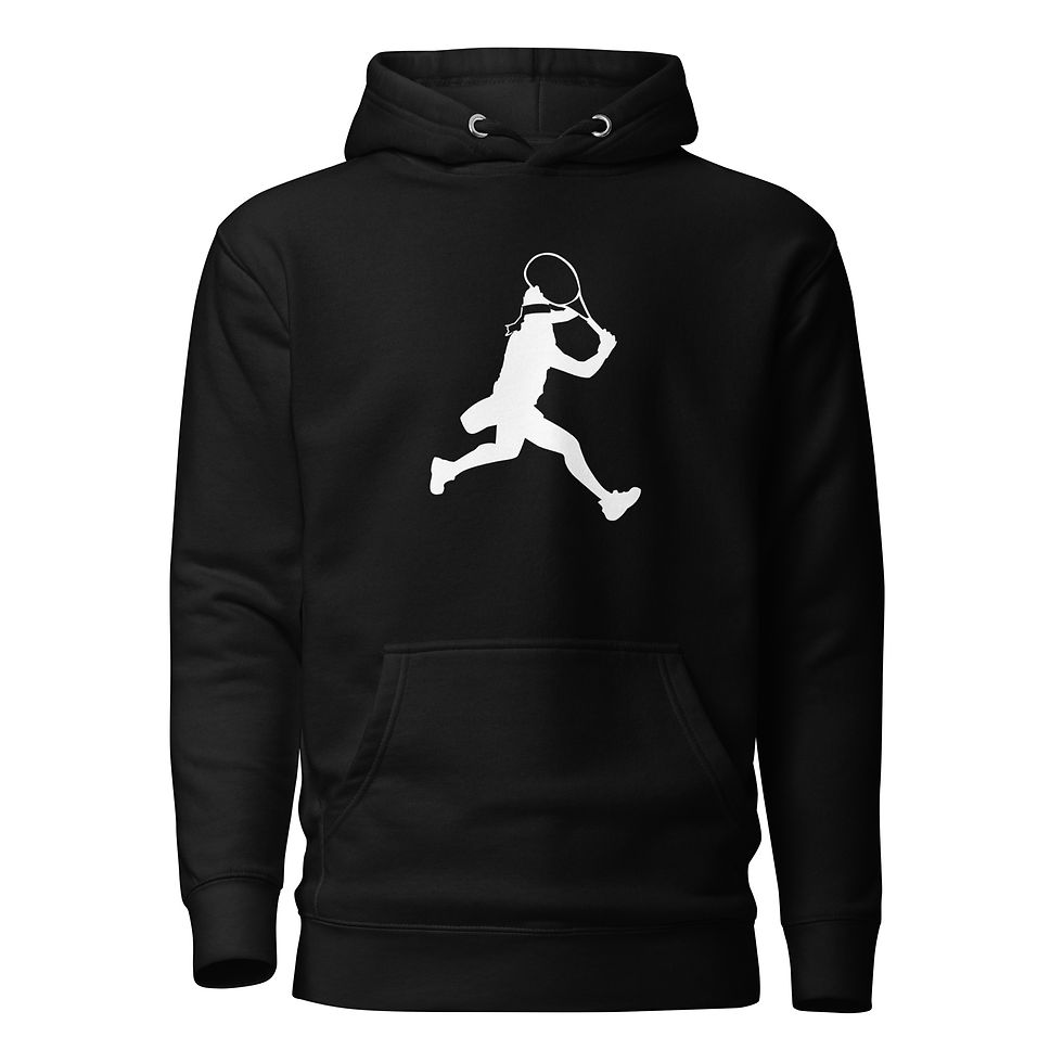 Thumbnail: Ons Jabeur Tennis White Silhouette Unisex Hoodie