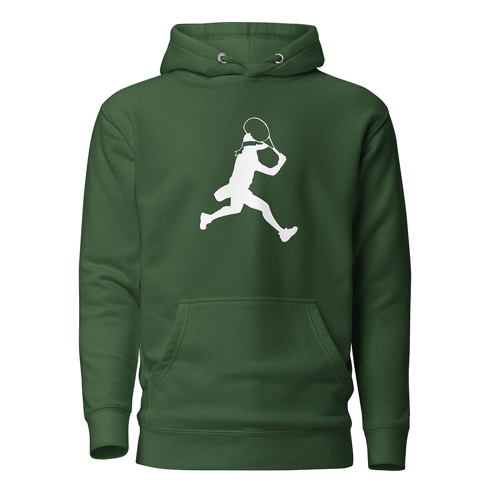 Thumbnail: Ons Jabeur Tennis White Silhouette Unisex Hoodie