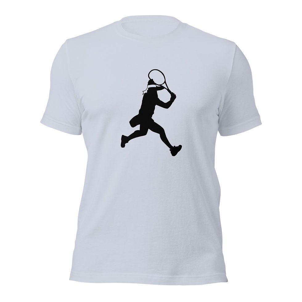 Thumbnail: Ons Jabeur Tennis Black Silhouette Unisex Cotton Short Sleeve Shirt