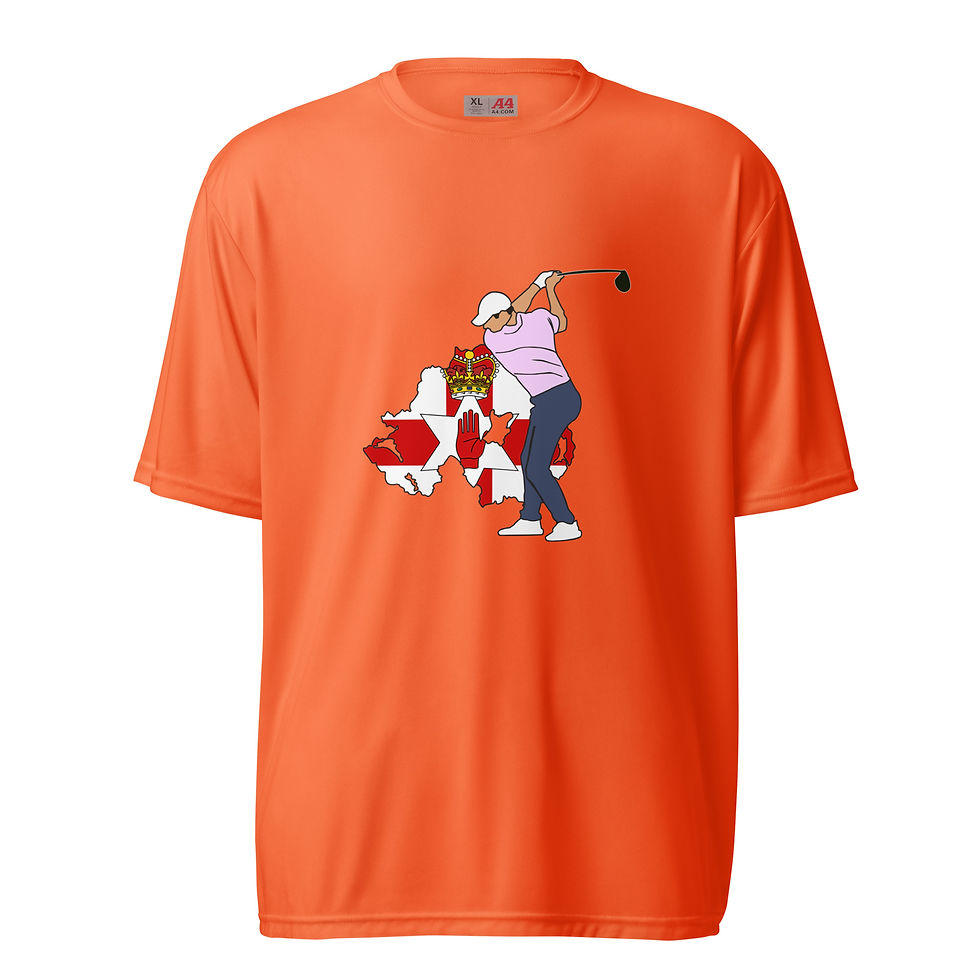 Thumbnail: Rory McIlroy Golf & Northern Ireland Silhouette Performance Crew Neck T-shirt