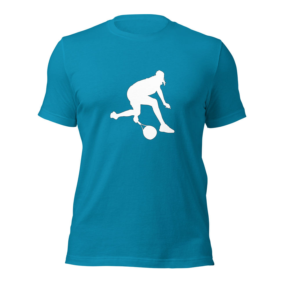 Thumbnail: Stefanos Tsitsipas Tennis White Silhouette Unisex Cotton Short Sleeve Shirt