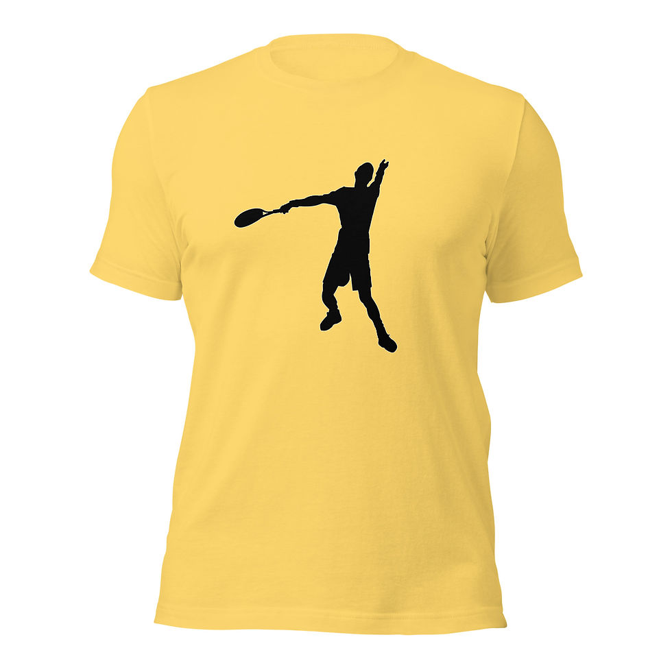 Thumbnail: Andy Murray Tennis Black Silhouette Cotton Short Sleeve Shirt