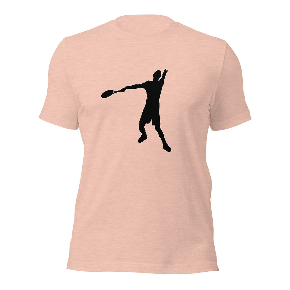 Thumbnail: Andy Murray Tennis Black Silhouette Cotton Short Sleeve Shirt
