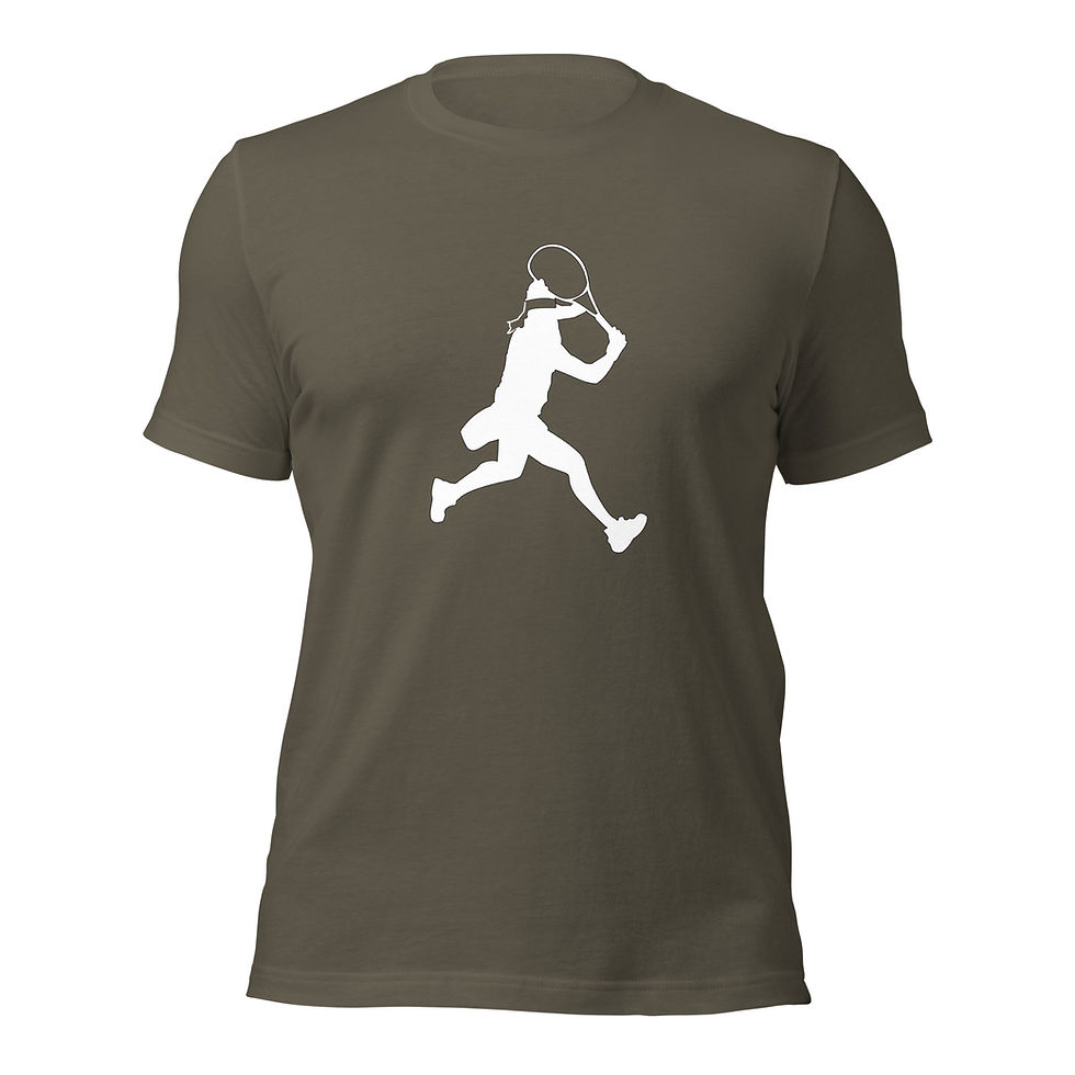 Thumbnail: Ons Jabeur Tennis White Silhouette Unisex Cotton Short Sleeve Shirt