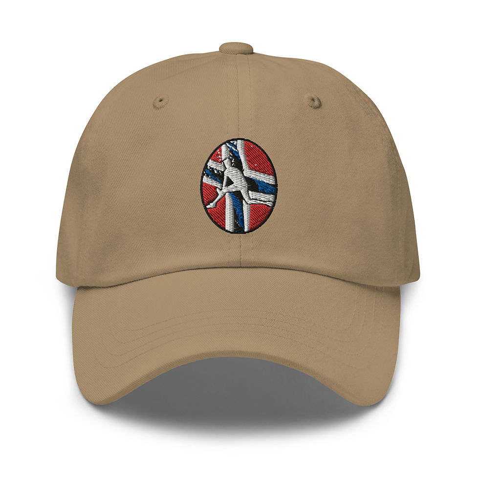 Thumbnail: Casper Ruud Tennis Norway Flag Racquet Silhouette Classic Adjustable Hat