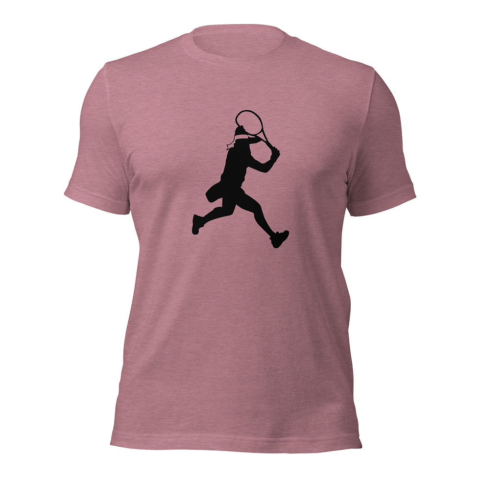 Thumbnail: Ons Jabeur Tennis Black Silhouette Unisex Cotton Short Sleeve Shirt