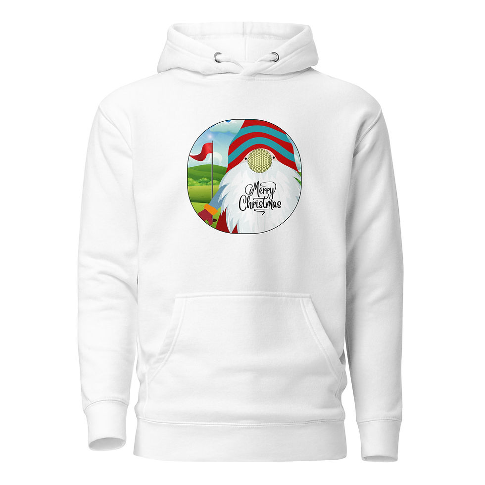 Thumbnail: Golf Gnome Merry Christmas Unisex Hoodie