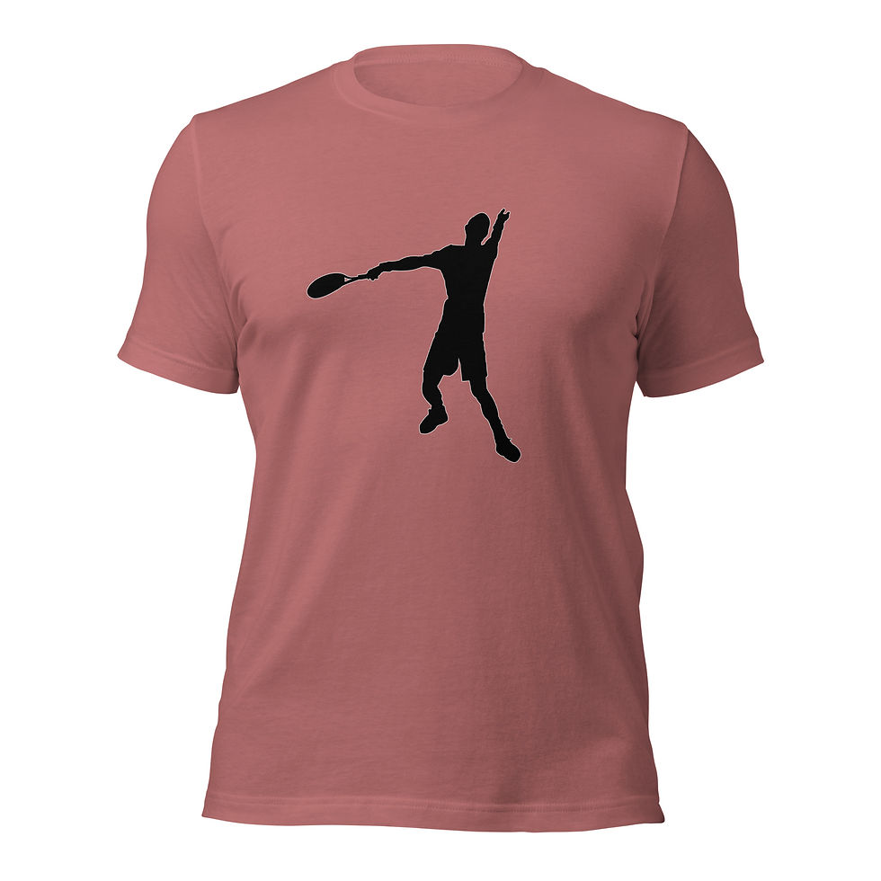 Thumbnail: Andy Murray Tennis Black Silhouette Cotton Short Sleeve Shirt