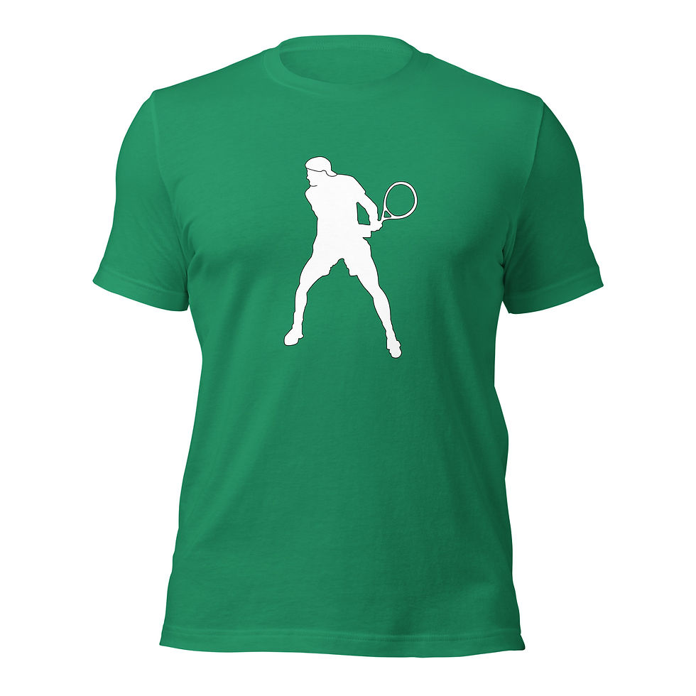 Thumbnail: Holger Rune Tennis White Silhouette Unisex Cotton Short Sleeve Shirt