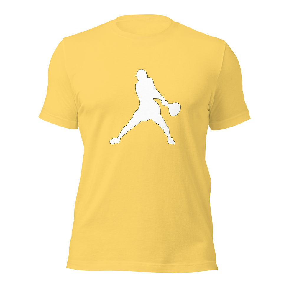 Thumbnail: Emma Raducanu Tennis White Silhouette Unisex Cotton Short Sleeve Shirt