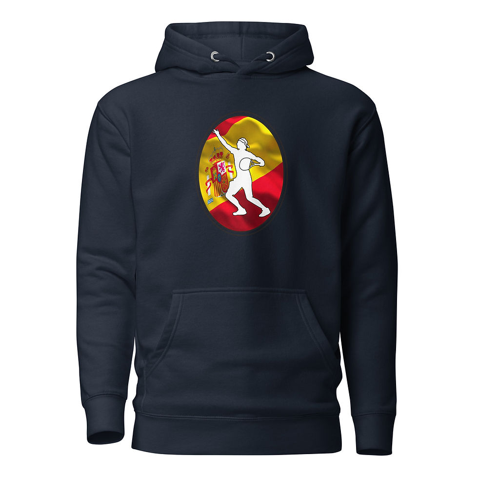 Thumbnail: Rafa Nadal Tennis Spain Flag Racquet Silhouette Unisex Hoodie