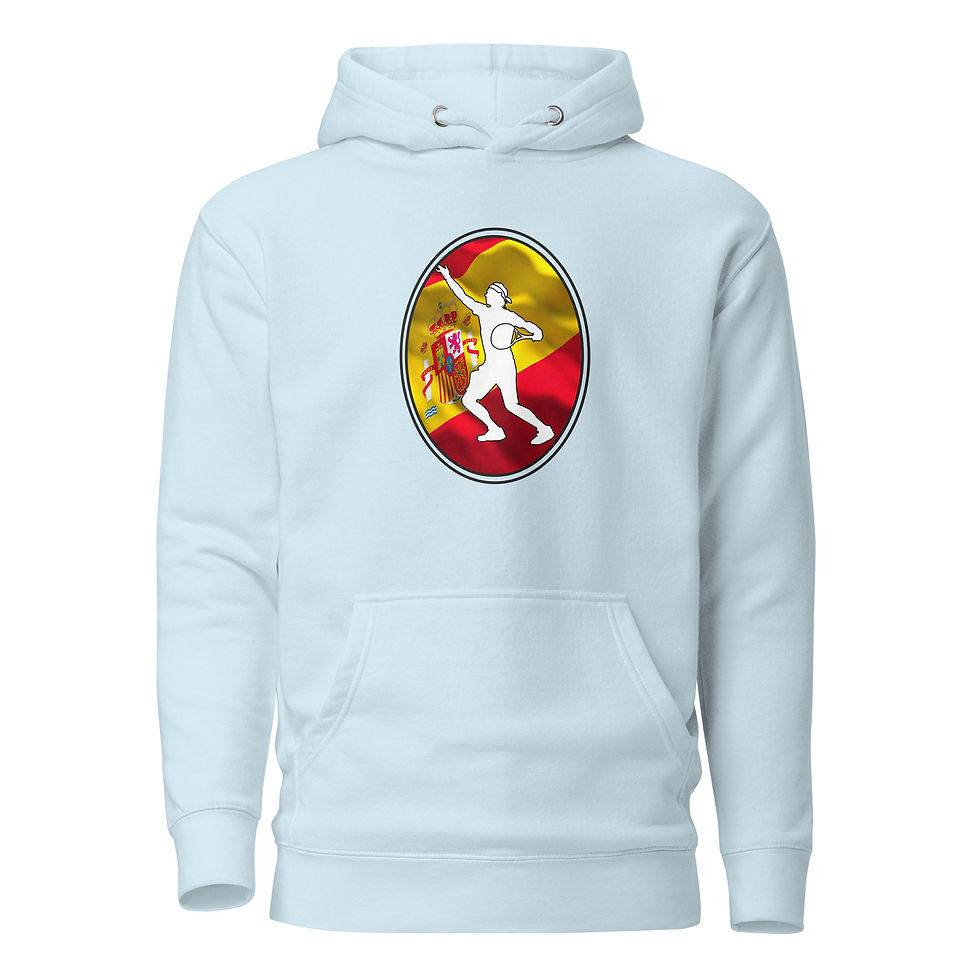 Thumbnail: Rafa Nadal Tennis Spain Flag Racquet Silhouette Unisex Hoodie