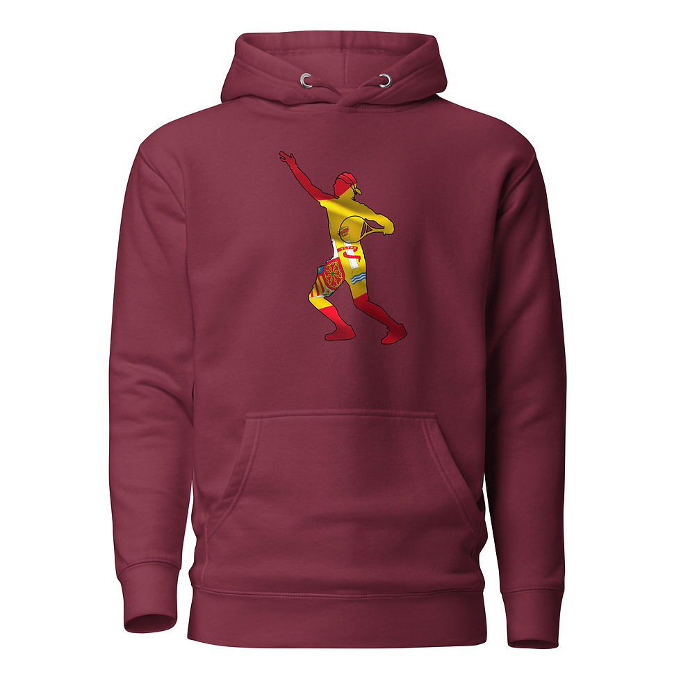 Thumbnail: Rafa Nadal Tennis Spain Flag Silhouette Unisex Hoodie