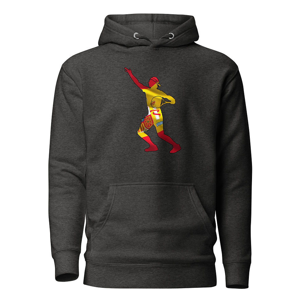 Thumbnail: Rafa Nadal Tennis Spain Flag Silhouette Unisex Hoodie