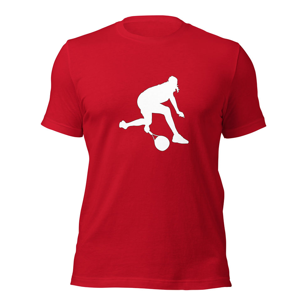 Thumbnail: Stefanos Tsitsipas Tennis White Silhouette Unisex Cotton Short Sleeve Shirt