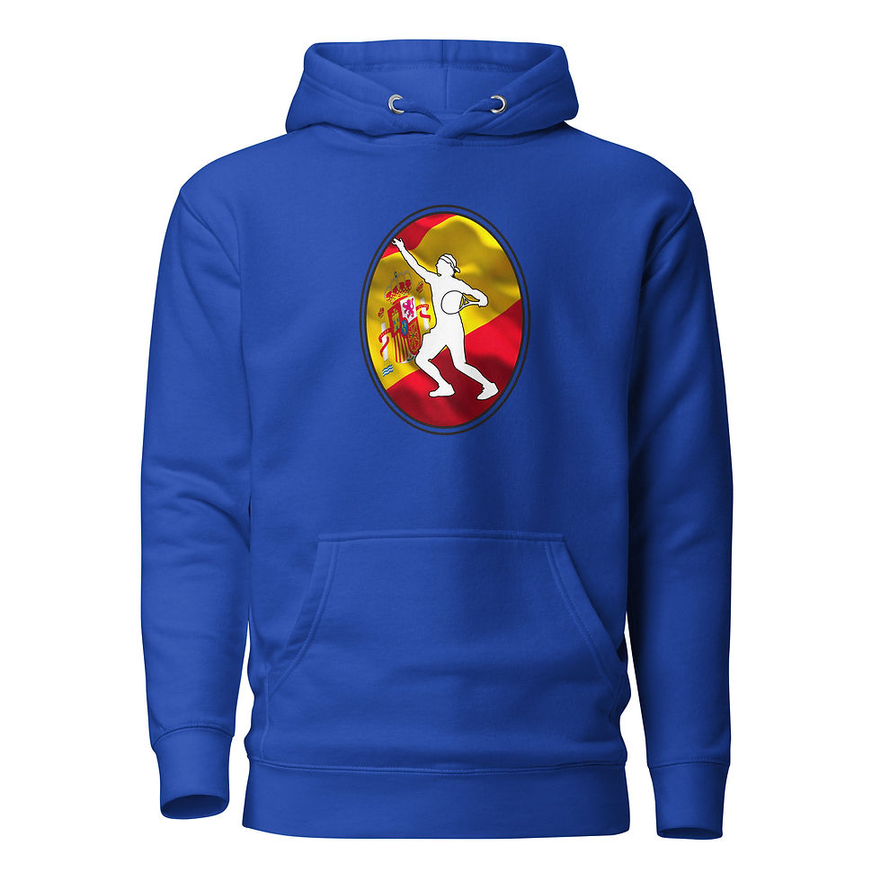 Thumbnail: Rafa Nadal Tennis Spain Flag Racquet Silhouette Unisex Hoodie