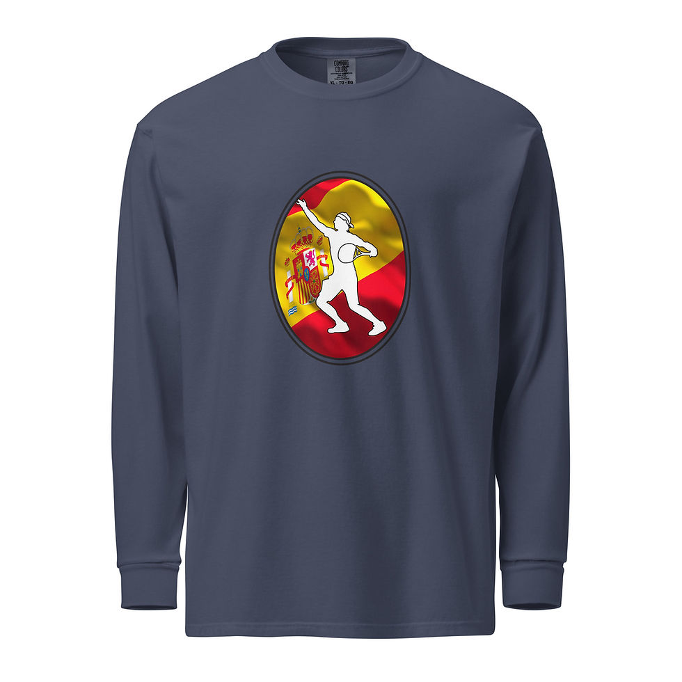 Thumbnail: Rafa Nadal Tennis Spain Flag Silhouette Heavyweight Long Sleeve Shirt