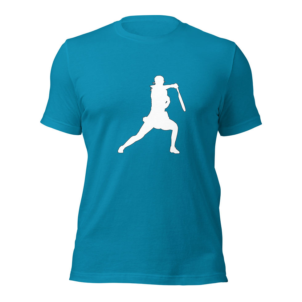 Thumbnail: Paula Badosa Tennis White Silhouette Unisex Cotton Short Sleeve Shirt