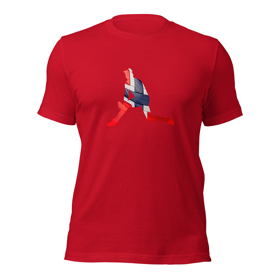 Thumbnail: Casper Ruud Tennis Norway Flag Silhouette Cotton Short Sleeve Shirt