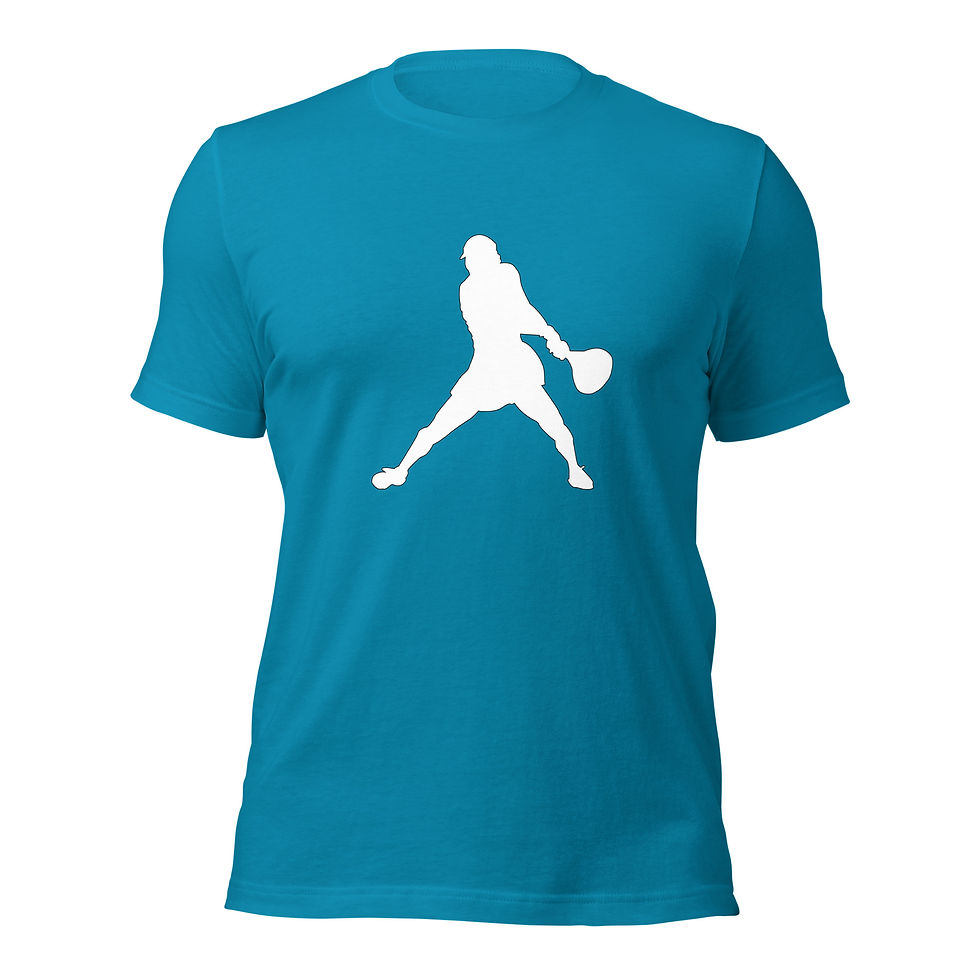 Thumbnail: Emma Raducanu Tennis White Silhouette Unisex Cotton Short Sleeve Shirt