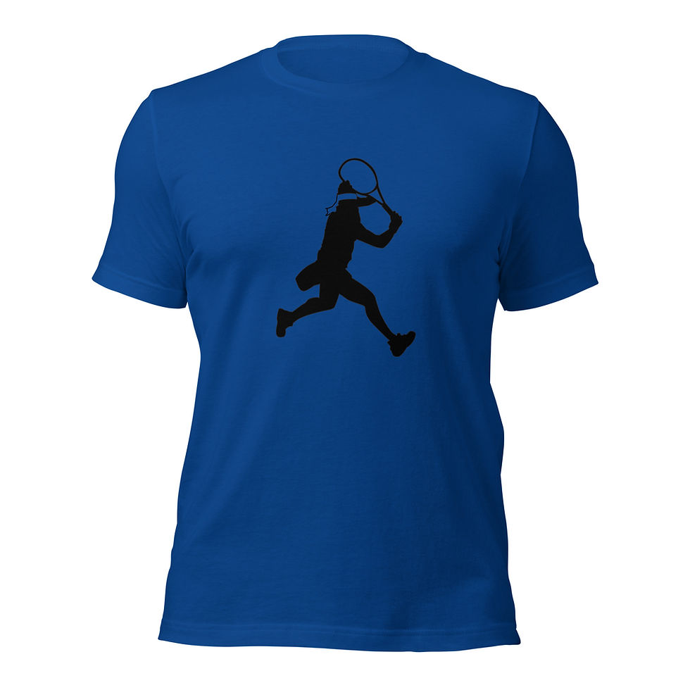 Thumbnail: Ons Jabeur Tennis Black Silhouette Unisex Cotton Short Sleeve Shirt