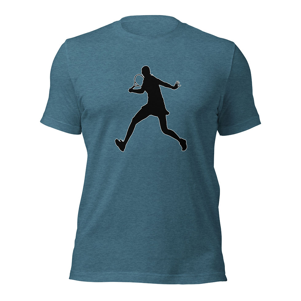 Thumbnail: Elena Rybakina Tennis Black Silhouette Cotton Short Sleeve Shirt