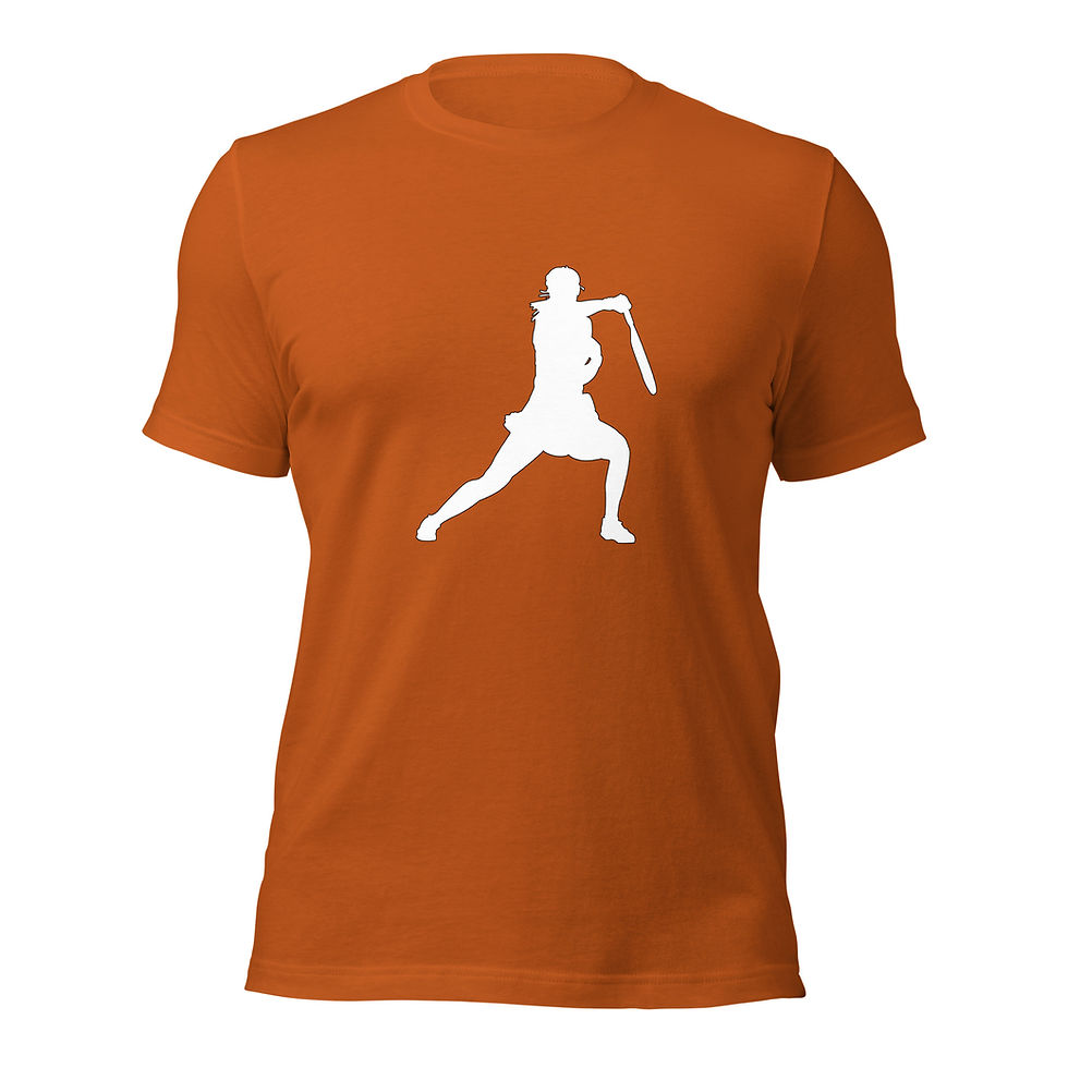 Thumbnail: Paula Badosa Tennis White Silhouette Unisex Cotton Short Sleeve Shirt