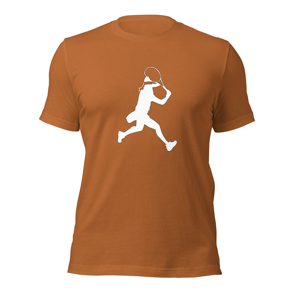 Thumbnail: Ons Jabeur Tennis White Silhouette Unisex Cotton Short Sleeve Shirt