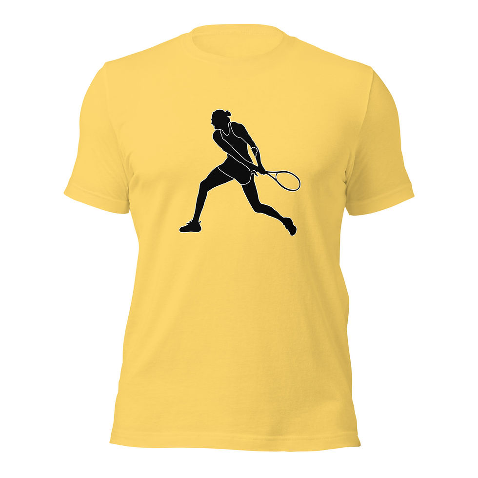 Thumbnail: Aryna Sabalenka Tennis Black Silhouette Cotton Short Sleeve Shirt