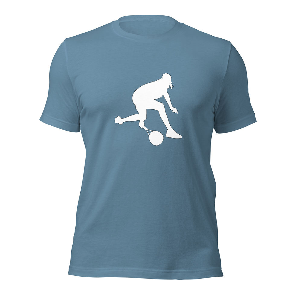 Thumbnail: Stefanos Tsitsipas Tennis White Silhouette Unisex Cotton Short Sleeve Shirt