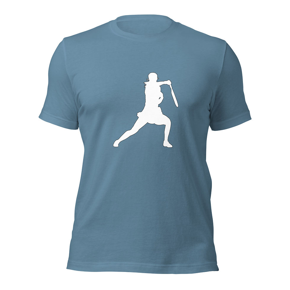 Thumbnail: Paula Badosa Tennis White Silhouette Unisex Cotton Short Sleeve Shirt