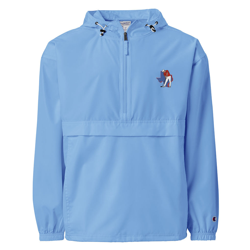 Thumbnail: Bryson DeChambeau Golf Silhouette & Texas Embroidered Champion Packable Jacket