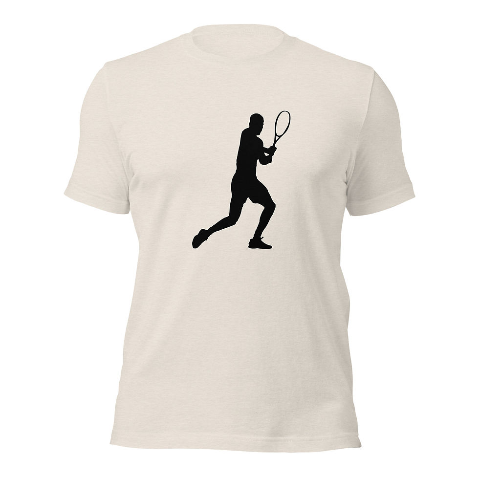 Thumbnail: Carlos Alcaraz Tennis Black Silhouette Unisex Cotton Short Sleeve Shirt