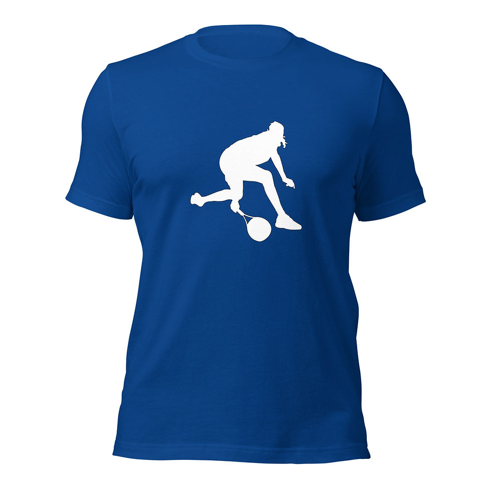 Thumbnail: Stefanos Tsitsipas Tennis White Silhouette Unisex Cotton Short Sleeve Shirt