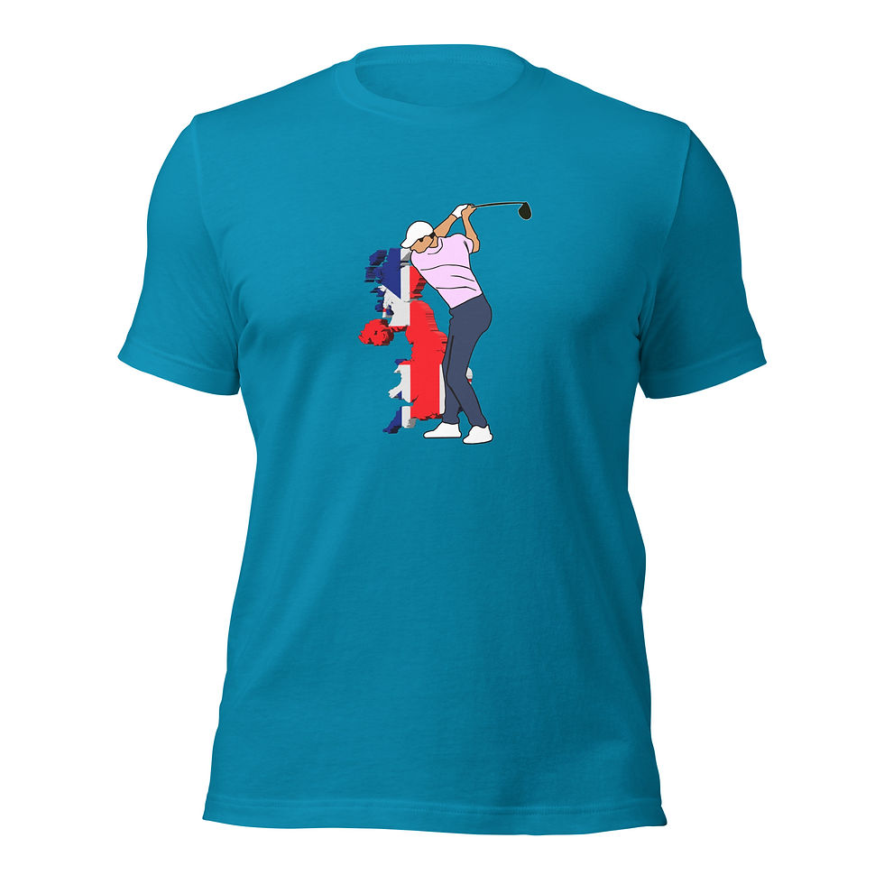 Thumbnail: Rory Mcilroy Golf & United Kingdom Silhouette Cotton Short Sleeve Shirt