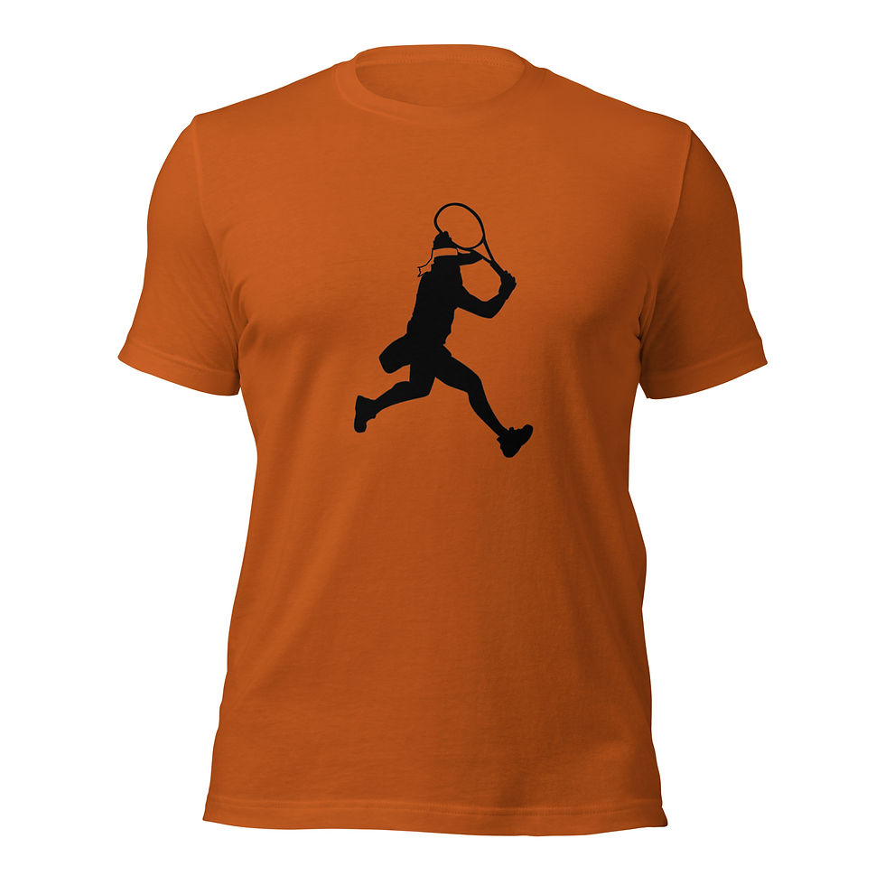 Thumbnail: Ons Jabeur Tennis Black Silhouette Unisex Cotton Short Sleeve Shirt