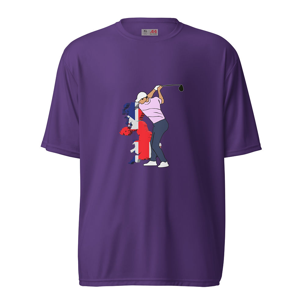 Thumbnail: Rory McIlroy Golf & United Kingdom Silhouette Performance Crew Neck T-shirt